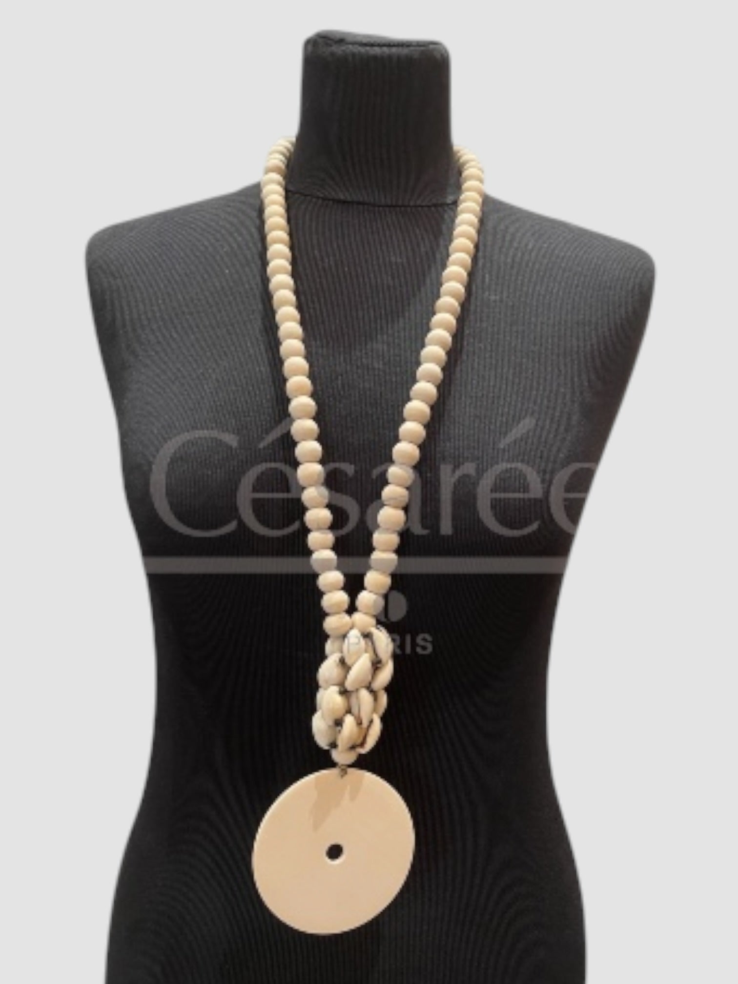 COLLIER HADDA 10 BLANC