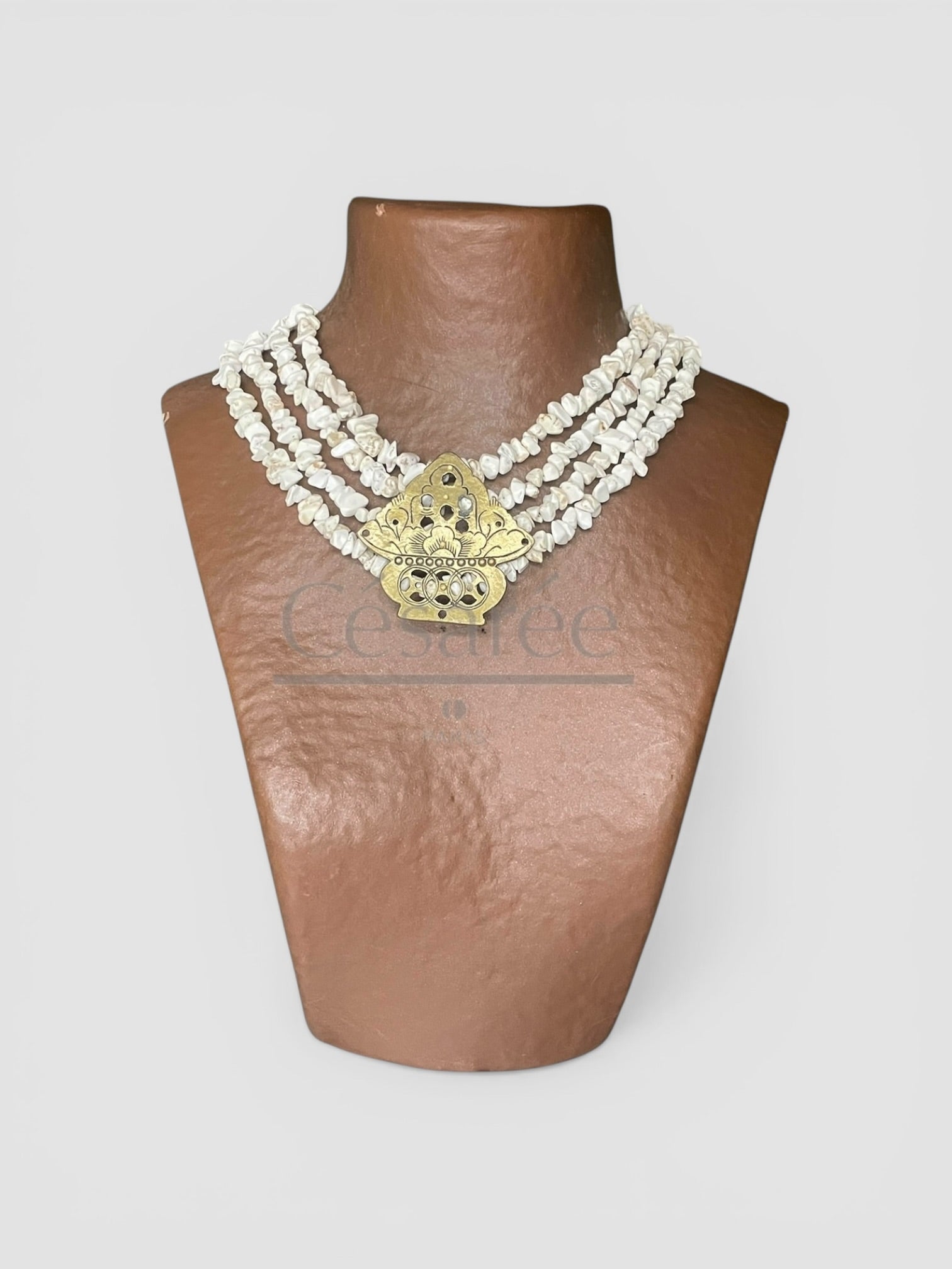 COLLIER SKALA 4 BLANC